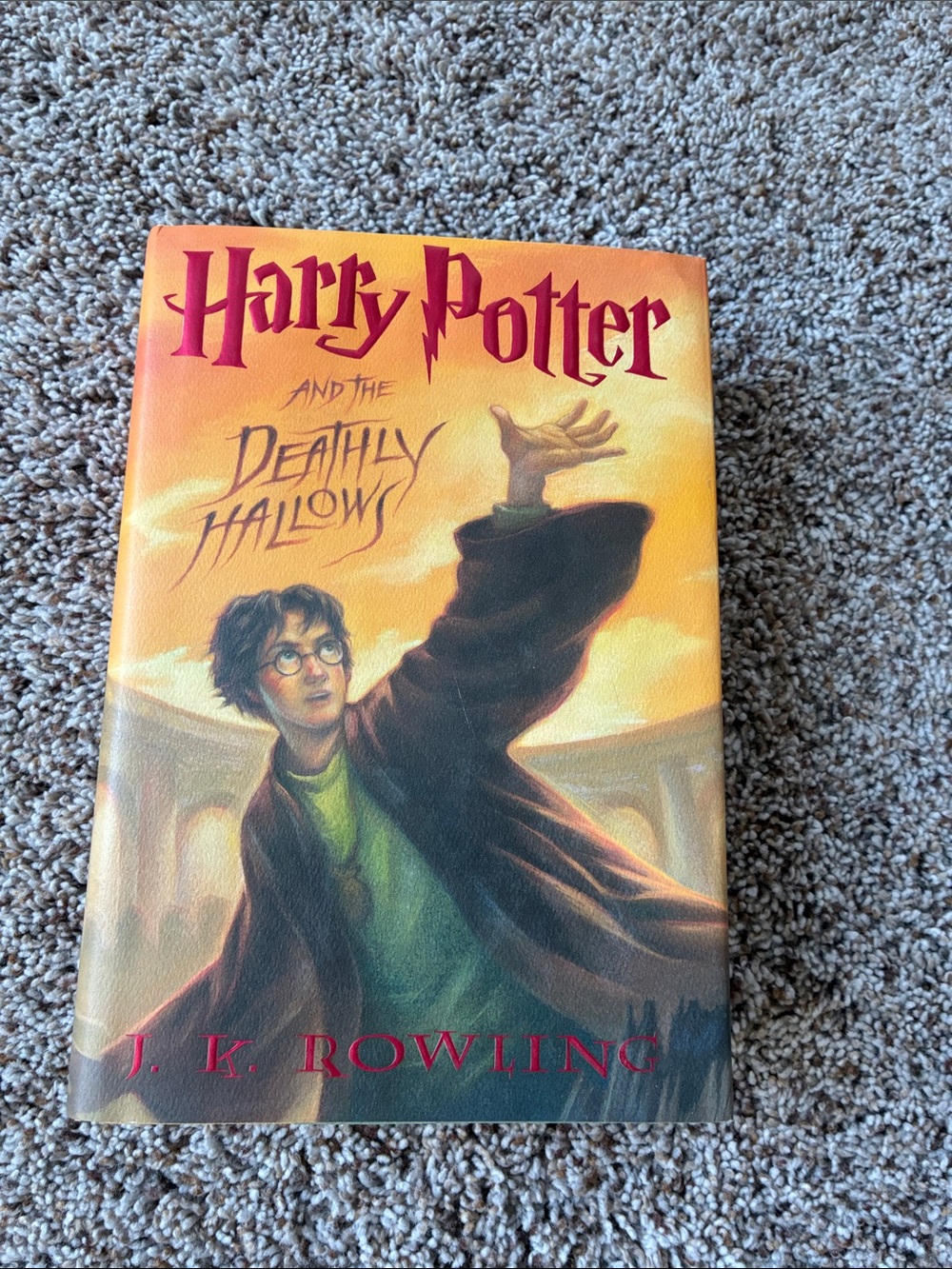 Scholastic Harry Potter and the Deathly Hallows - Orange and Yellow Spine